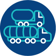 Icono de dos camiones